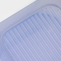 Контейнер для продуктов с паровыпуском, 750 мл, 16&times;11&times;7 см, прямоугольный, цвет микс