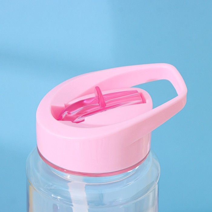 Бутылка с трубочкой Доляна &laquo;Спорт&raquo;, 700 мл, 23,5&times;7,5&times;8,5 см, цвет МИКС