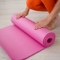 Коврик для йоги Sangh, 183&times;61&times;1 см, цвет розовый