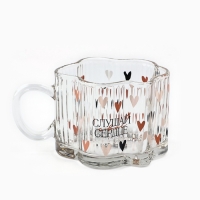 Кружка стеклянная Дорого внимание &laquo;Слушай свое сердце&raquo;, 260 мл