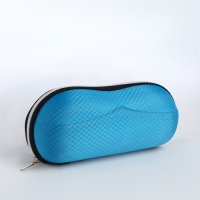 Футляр для очков на молнии, длина 17 см, цвет синий Футляр для очков на молнии, длина 17 см, цвет синий