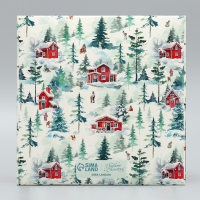 Коробка складная на 4 капкейка с окном «С Новым годом!», 16 х 16 х 10 см, Новый год Коробка складная на 4 капкейка с окном «С Новым годом!», 16 х 16 х 10 см, Новый год