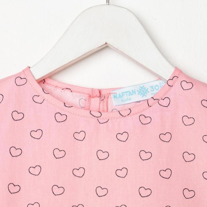 Платье детское KAFTAN &laquo;Сердечки&raquo; р. 98-104