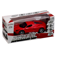 Машина металлическая &laquo;ГиперКар&raquo;, 1:32, инерция, открываются двери, цвет красный