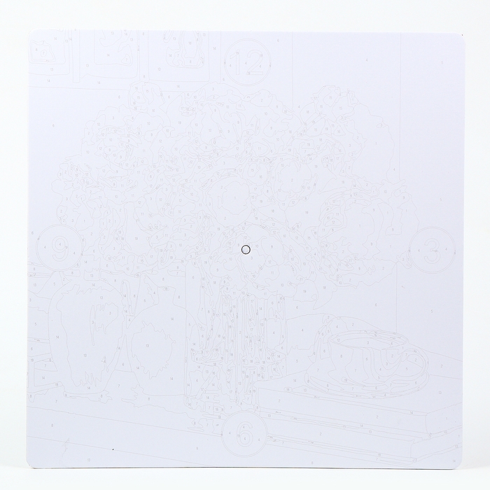 Роспись часов по номерам &laquo;Утренний натюрморт&raquo;, 30 х 30 см