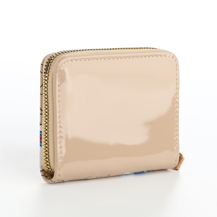 Кошелёк детский на молнии, цвет бежевый Кошелёк детский на молнии, цвет бежевый