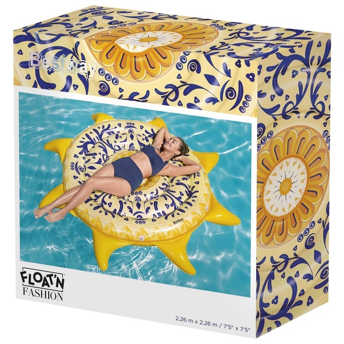 Матрас для плавания &laquo;Солнечный остров&raquo;, 226 х 226 см, 43391