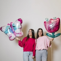 Воздушный шар фольгированный 24" «Бабочка», с подложкой Воздушный шар фольгированный 24" «Бабочка», с подложкой