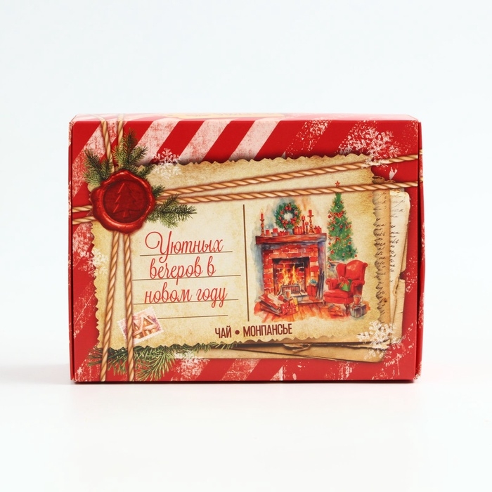 Подарочный набор новогодний «Уютных вечеров»: чай, монпансье Подарочный набор новогодний «Уютных вечеров»: чай, монпансье