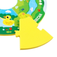 Мягкий пазл для малышей &laquo;Пирамидка: Изучаем времена года&raquo;, 9 деталей, Крошка Я