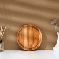 Набор разделочных досок на подставке &laquo;Фортуна&raquo;, d=30, 20&times;1,8 см, пропитаны минеральным маслом, берёза