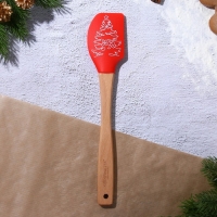 Новый год. Лопатка силиконовая &laquo;Елочка&raquo;, 26 х 5 см