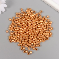 Набор бусин "Жемчуг" d 6 мм, 250 гр, светло-бежевый