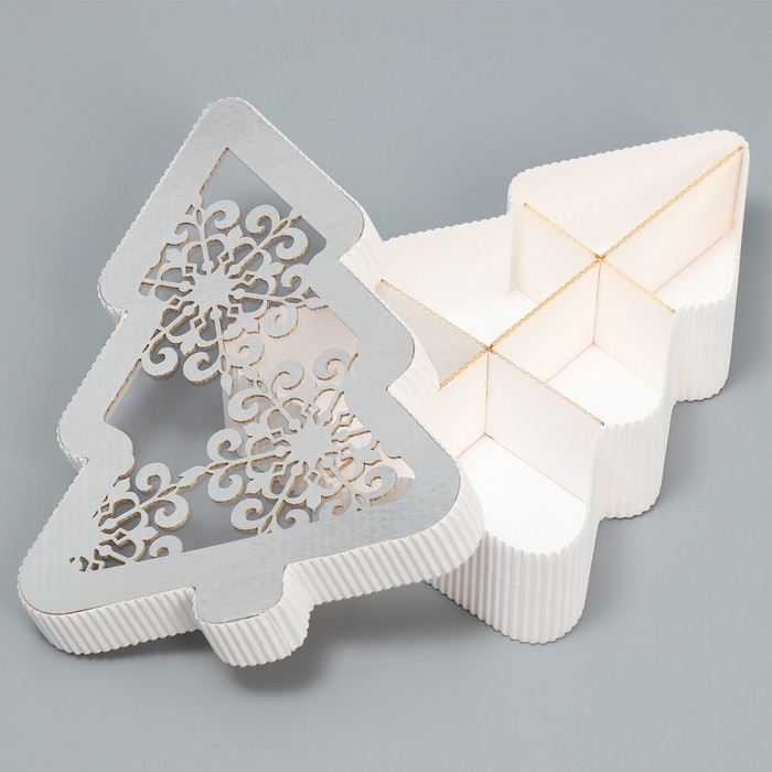 Коробка подарочная &laquo;Ёлка&raquo;, 23 х 13 х 5 см, Новый год