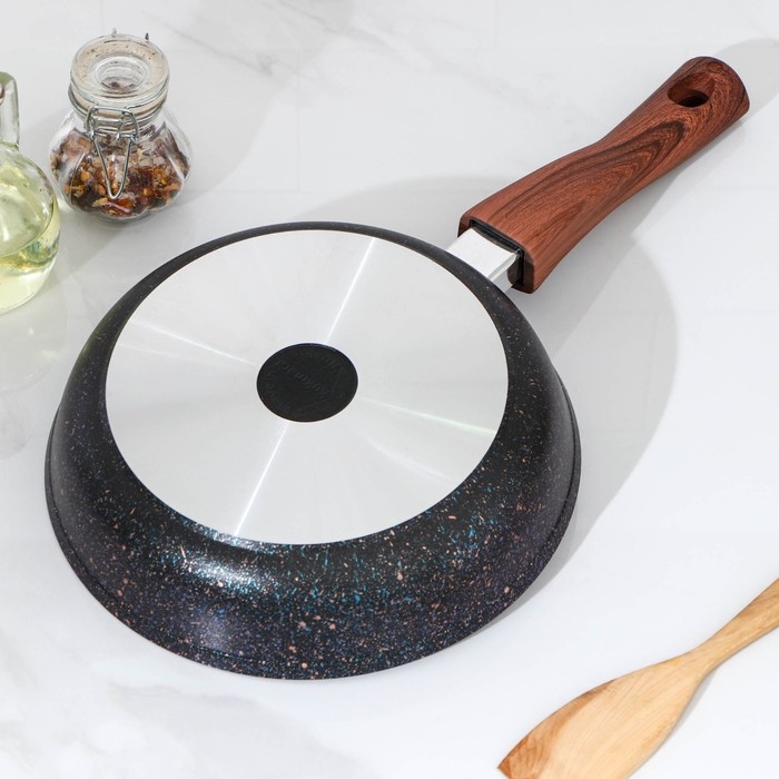 Сковорода Granit ultra blue, d=22 см, съёмная ручка, антипригарное покрытие, цвет синий Сковорода Granit ultra blue, d=22 см, съёмная ручка, антипригарное покрытие, цвет синий