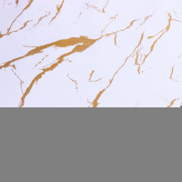 Клеёнка на стол Доляна &laquo;Мрамор&raquo;, на тканевой основе, ширина 137 см, рулон 20 м, толщина 0,22 мм, цвет бело-золотой