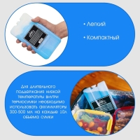 Аккумулятор холода - гелевый хладоэлемент для термосумки "Мастер К.", до 20 ч, 600 мл Аккумулятор холода - гелевый хладоэлемент для термосумки "Мастер К.", до 20 ч, 600 мл