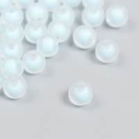 Бусины пластик "Голубые" матовые набор 20 гр d=0,8 см Бусины пластик "Голубые" матовые набор 20 гр d=0,8 см