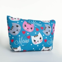 Косметичка на молнии, цвет синий Косметичка на молнии, цвет синий