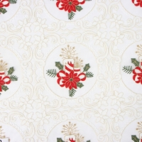 Скатерть новогодняя Этель "Новогодняя" с вышивкой 85*85 &plusmn;5 см, 100% п/э