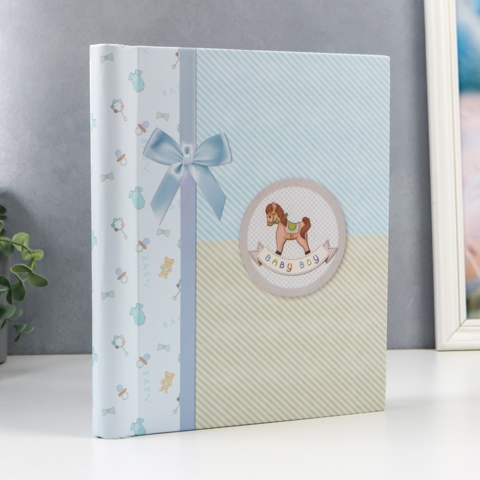 Фотоальбом Фотоальбом "Малышу" 20 магнитных страниц 23 х28 см и 20 страниц-анкет для заполнения