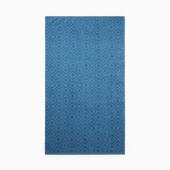 Полотенце махровое Tracery цвет синий, 50Х80, 460г/м хл100%