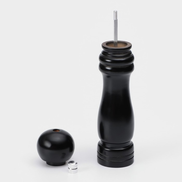 Мельница для специй Доляна, 21&times;4,5 см, металлический механизм, цвет чёрное дерево