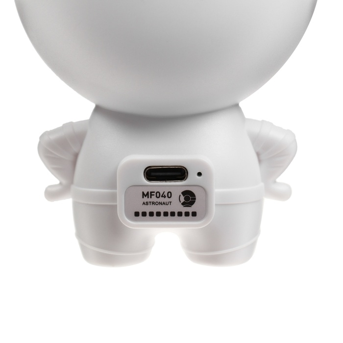 Портативный вентилятор Портативный вентилятор "Астронавт" MF040, 500 мАч, 3 режима, вход Type-С, провод, белый