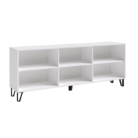 Тумба под ТВ Ливерпуль, 1789х380х603, цвет белый / бетон светлый