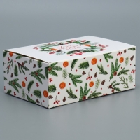 Коробка подарочная новогодняя складная &laquo;Уютного нового года&raquo;, 18 х 12 х 7 см, Новый год