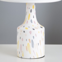 Настольная лампа "Изель" E14 40Вт белый 22,5х22,5х37 см RISALUX