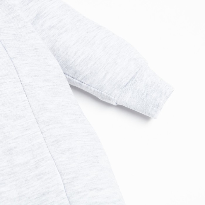 Комбинезон с капюшоном Крошка Я "Princess", рост 80-86 см, цвет серый