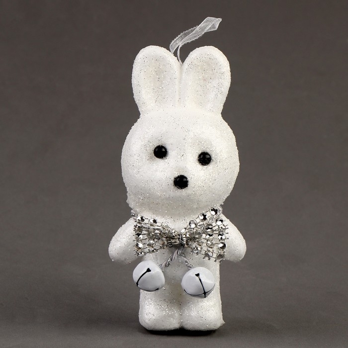 Игрушка из пенопласта &laquo;Зайка&raquo; с бантиком, 13 см