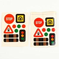 Детская остановка, со знаками дорожного движения для железной дороги, 15 &times; 12,5 &times; 11 см