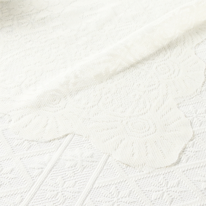 Скатерть Доляна Ажур цв.бежевый 140*200 &plusmn;5 см, 100%п/э