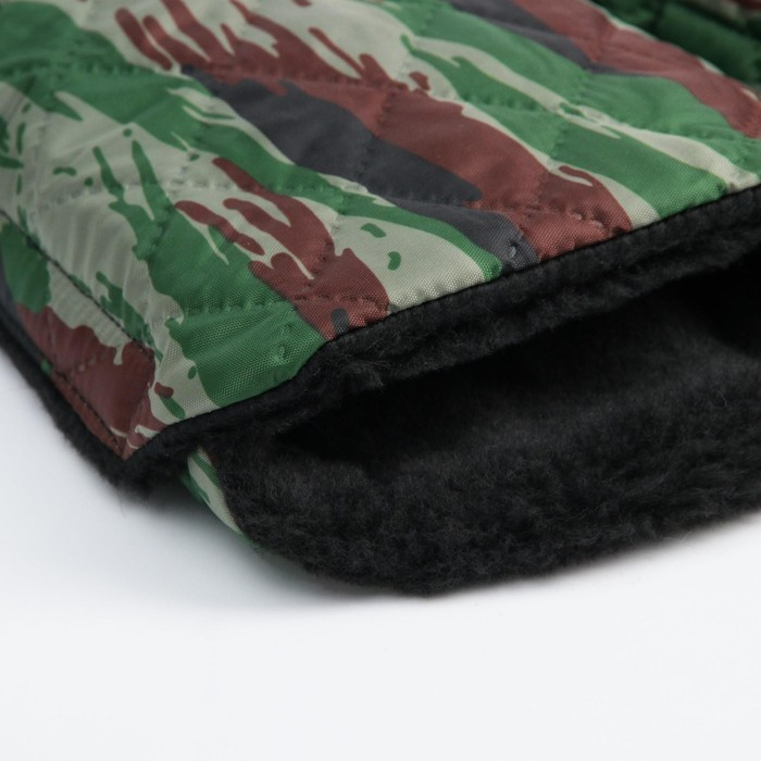 Варежки-муфты на ручку коляски, 2 шт., стеганные, цвет камуфляж Варежки-муфты на ручку коляски, 2 шт., стеганные, цвет камуфляж