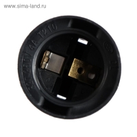 Патрон подвесной, E27, с клеммной колодкой, черный