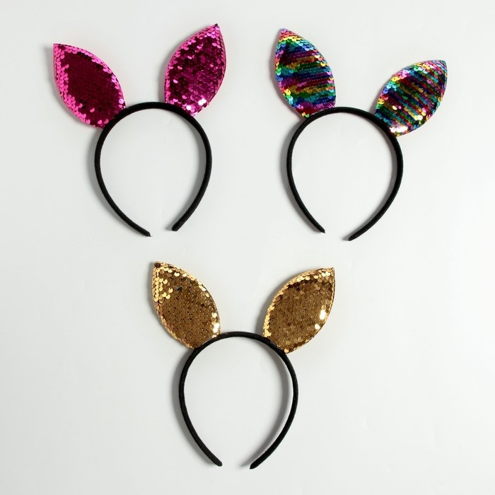 Карнавальный ободок &laquo;Зайка&raquo;, цвета МИКС