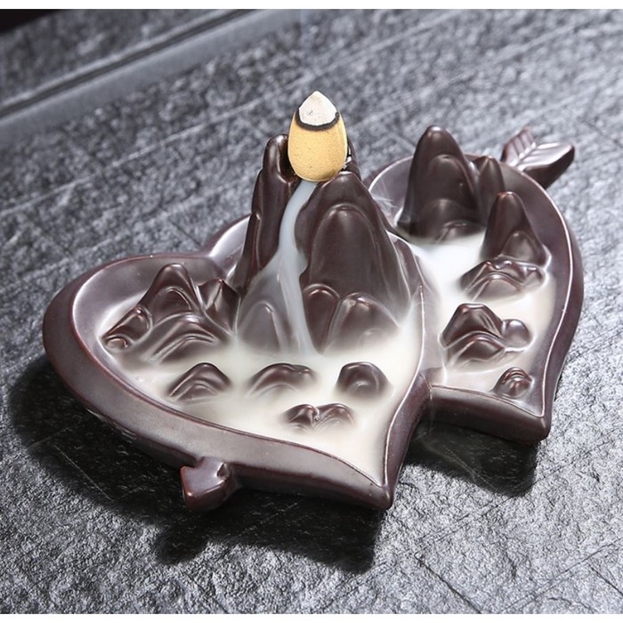 Подставка для благовоний Подставка для благовоний "Два сердца" 18х11х6см