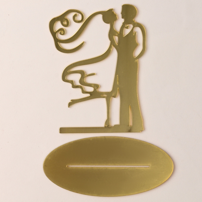 Топпер &laquo;Свадьба&raquo;, цвет золото