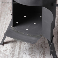 Печь под казан 8 л D=32 см, с дымоходом, с дверцей Печь под казан 8 л D=32 см, с дымоходом, с дверцей