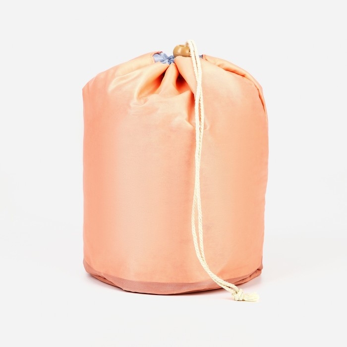 Косметичка на шнурке, с кошельком, цвет розовый