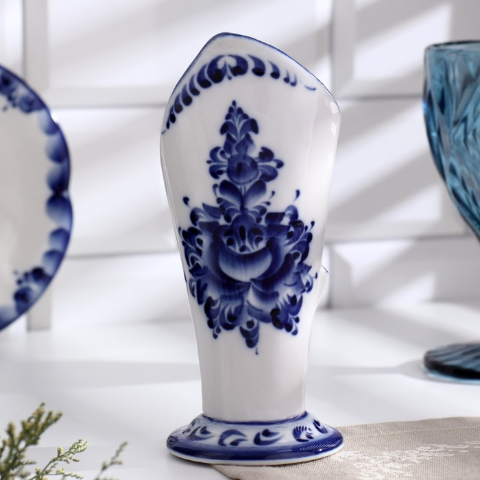 Салфетница &laquo;Эффект&raquo;, 8&times;7,5&times;17,5 см, гжель