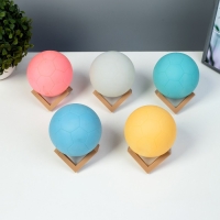 Ночник "Мячик" LED МИКС от батареек 3xLR44 белый 10х10х10 см RISALUX Ночник "Мячик" LED МИКС от батареек 3xLR44 белый 10х10х10 см RISALUX