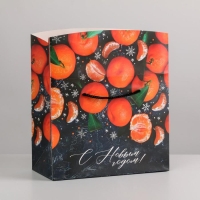 Пакет-коробка &laquo;Мандарины&raquo;, 23 х 18 х 11 см