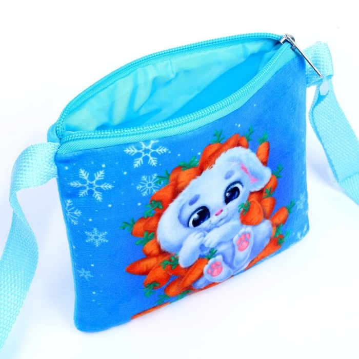 Новогодняя детская сумка &laquo;Зайка в морковке&raquo;, 18&times;16 см, на новый год