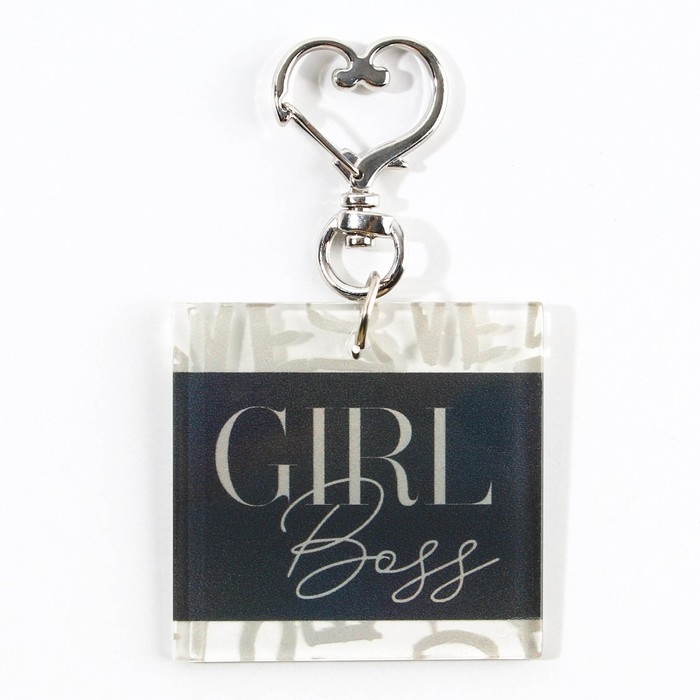 Брелок для ключей акриловый &laquo;Girl boss&raquo;, 5 х 4,8 см