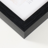 Фоторамка пластик Gallery 10х15 см, чёрный (пластиковый экран)