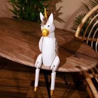 Сувенир "Единорог" висячие лапки, дерево 50 см Сувенир "Единорог" висячие лапки, дерево 50 см