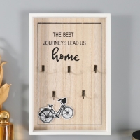 Крючки декоративные дерево "Велосипед" 20х30 см Крючки декоративные дерево "Велосипед" 20х30 см